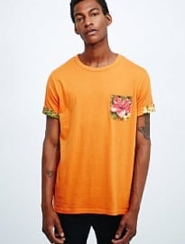Worland Aloha Pocket Tee In Orange