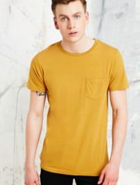 Commodity Stock Pocket Tee In Mustard Yellow