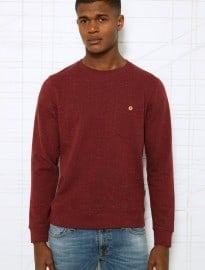 Shore Leave Burgundy Nepped Sweatshirt