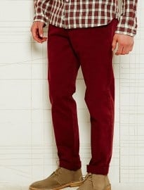 Shore Leave Garment-dyed Chinos In Burgundy