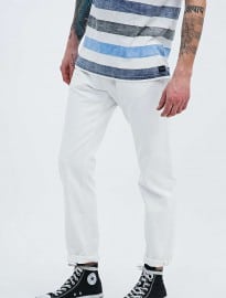 Edwin Ed-80 Jeans In Red Listed White