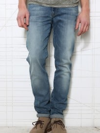 Indigo & Maine Jimmy Slim Jeans In Light Blue