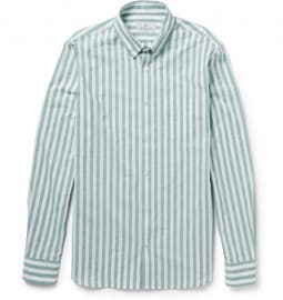Hentsch Man Button-down Collar Striped Cotton Shirt
