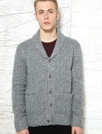 Shore Leave Grey Flecked Shawl Cardigan