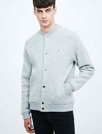 Farah Vintage Heather Macauley Wool Coat In grey