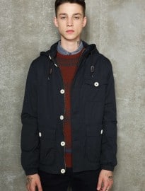 Farah Vintage Raleigh Navy Waxed Jacket