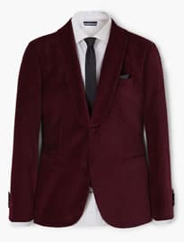 He By Mango Velvet Shawl Blazer