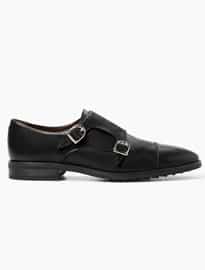 He By Mango Leather Monk-strap Shoes