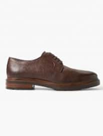 He By Mango Pebbled Leather Blucher