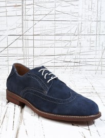 Florsheim Doon Suede Wing Brogues In Navy