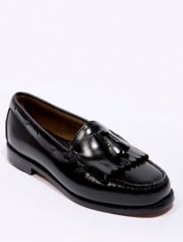 Bass Weejun Black Layton Tassel Loafers