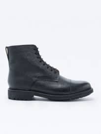 Grenson Joseph Grain Boots In Black