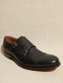 Grenson Ellery Black Monk Brogues