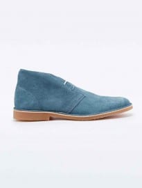 Selected Homme Leon Wax Desert Boots In Blue