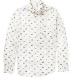 Club Monaco Printed Cotton Shirt