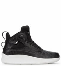 Article No Black Python Effect Leather Hi-top Trainers