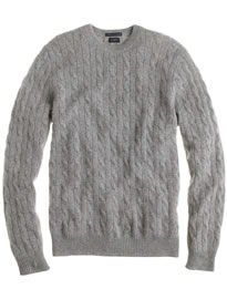 J. Crew Italian Cashmere Cable Sweater
