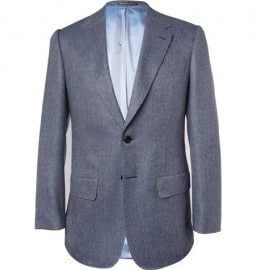 Lutwyche Blue Woven Cashmere Blazer