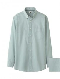 Uniqlo Men Extra Fine Cotton Broad Cloth Long Sleeve Shirt