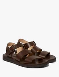 A.p.c. Crepe-sole Leather Sandals