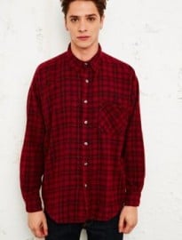 Vintage Renewal Overdyed Plaid Flannel Shirt