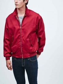 Urban Renewal Vintage Surplus Harrington Jacket In Burgundy