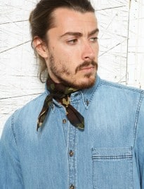 Vintage Brown Camouflage Neckerchief