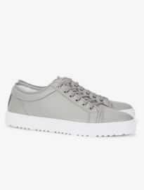 Etq Low 1 Dove Grey Leather Trainers