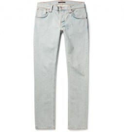 Nudie Jeans Grim Tim Slim-fit Organic Dry Denim Jeans