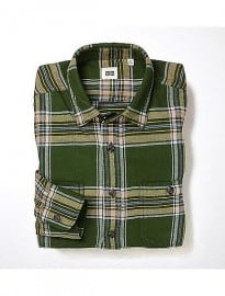 Uniqlo Men Flannel Checked Long Sleeve Shirt E