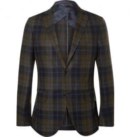 Etro Unstructured Checked Wool-blend Blazer