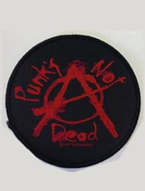 Anarchy Punks Not Dead Sew On Woven Patch