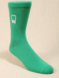 Pantone Green Crew Socks