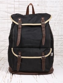 Shore Leave Black Nylon Rucksack