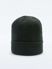 Textured Knit Army Beanie