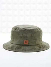 Fred Perry Bucket Hat In Olive
