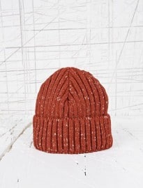 Slub Watchman Beanie Hat In Rust