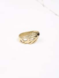 Lovebullets Eagle Brass Head Ring