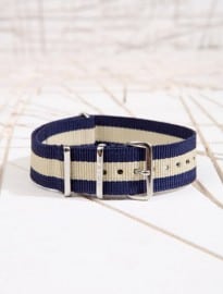 Triwa Blue Stripe Nato Canvas Watch Strap