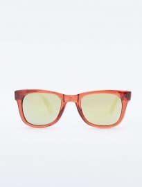 Vans Foldable Wayfarer Sunglasses In Red