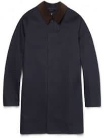 Mackintosh Corduroy-trimmed Cotton Raincoat