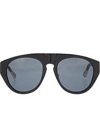 Krisvanassche Rubberised Black Sunglasses