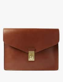 Lotuff Lock And Key Bridle Leather Document Case