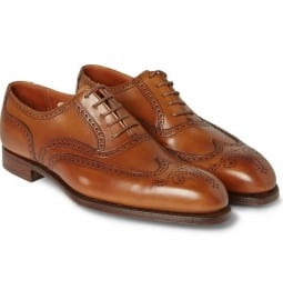 George Cleverley Reuben Burnished-leather Oxford Brogues