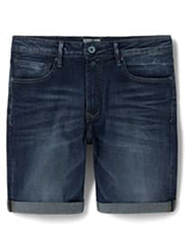 He By Mango Dark Denim Bermuda Shorts