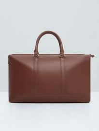 He By Mango Leather Weekend Bag