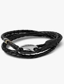 Paul Smith Shoes & Accessories Woven Leather Wrap Bracelet