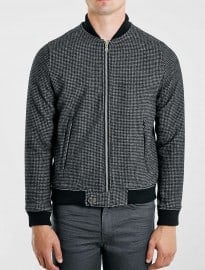 Topman Dogtooth Bomber Jacket