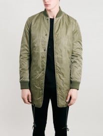 Topman Khaki Parka Bomber Jacket