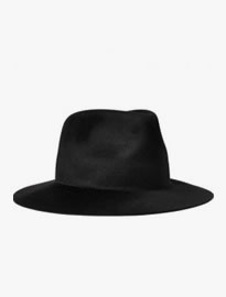 Larose Noir Zip-detailed Rabbit-felt Fedora